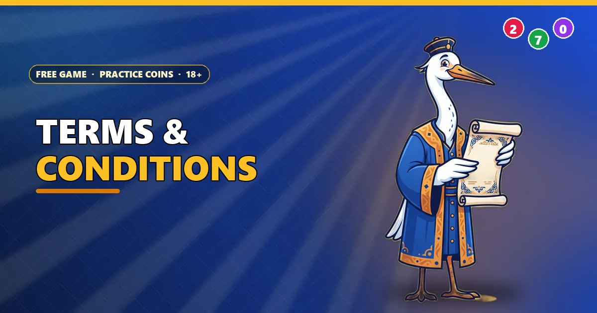 Heron judge holding a scroll for the Club 6E terms and conditions